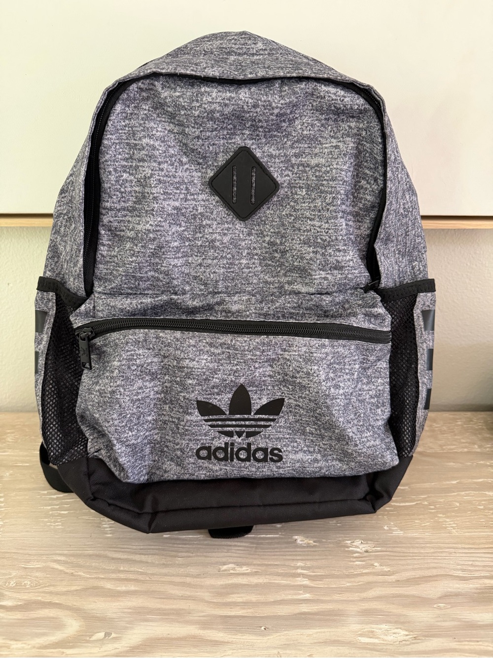 adidas Heather Gray and Black Men’s Everyday Backpack